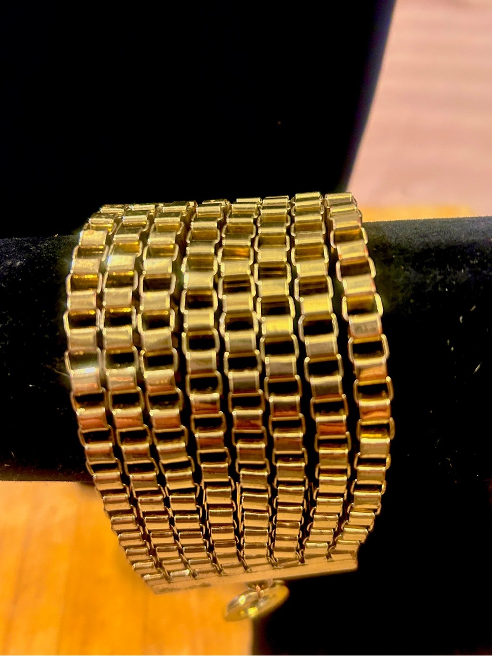 Multiple Strand Gold Link Bracelet